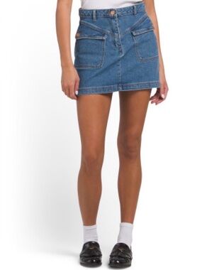 House of Harlow Denim Mini Skirt
